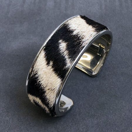 Burchell Zebra Hide Channel Cuff / Bracelet
