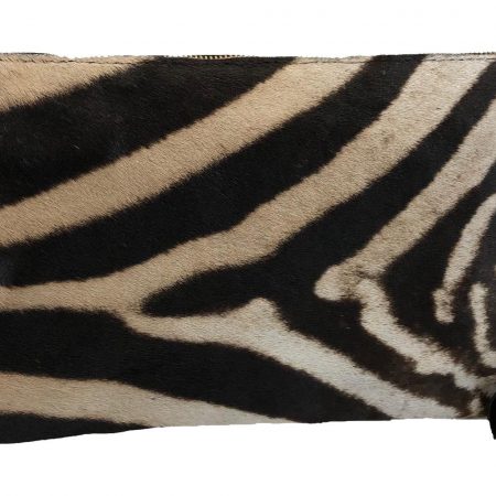 Zebra & Cape Buffalo Hide Folio Clutch Purse