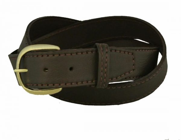 Genuine Leather Belt 1 1/2" - Brown or Black