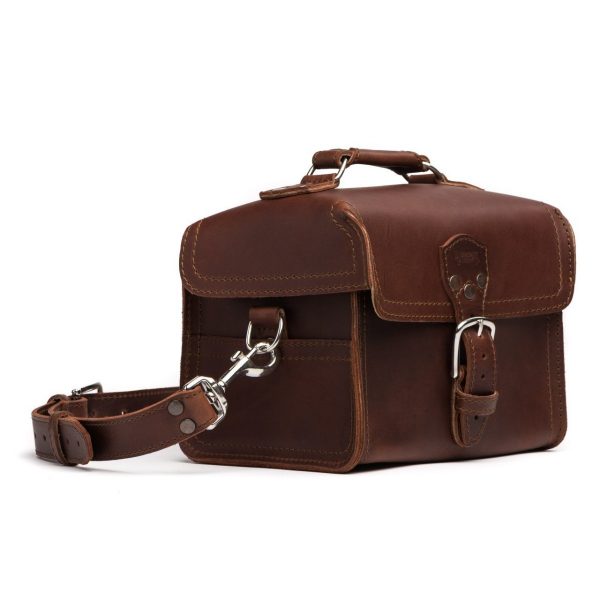 Square Leather Toiletry Bag