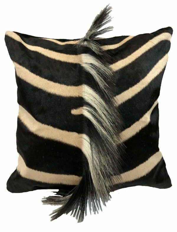 Zebra square pillow